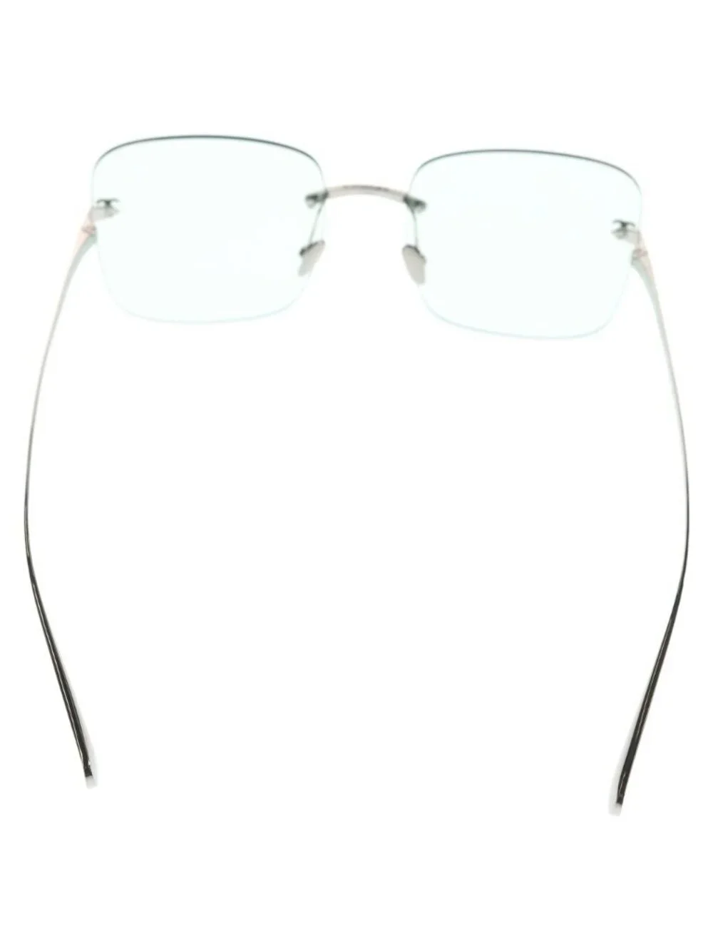 Chanel Sunglasses Square Shape Silver 54 Eyewear